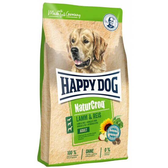 Happy Dog NaturCroq Lamm & Reis - sausā barība suņiem ar jēra gaļu & rīsiem 15 kg