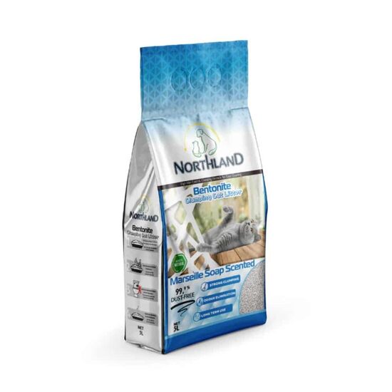 Northland Marseille Soap bentonīta kaķu pakaiši ar Marseļas ziepju aromātu 10l