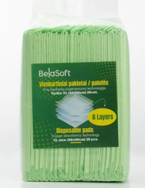 BelaSoft Pads XL ( 60 × 90 cm ) absorbējošie paladziņi N20