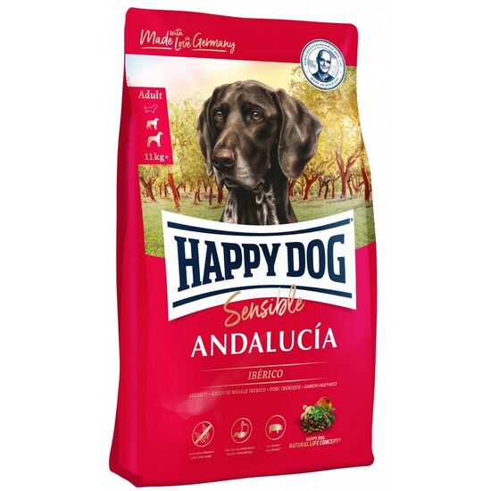 Happy Dog Sensible Andalucía 11 kg - sausā barība suņiem ar Iberico cūkgaļu