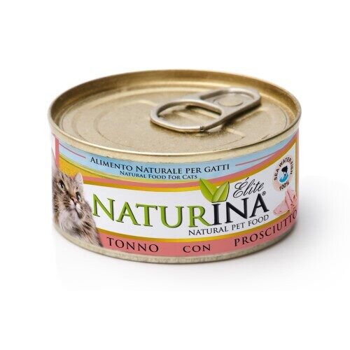 NATURINA ELITE - konservi kaķiem tuncis ar šķiņķi 70 g