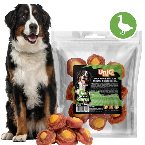 UniQ Pets Pīles rullīši ar olu dzeltenumu, 250 g