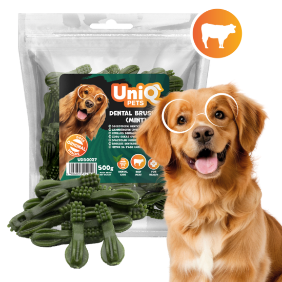 UniQ Pets – Piparmētru zobu tīrīšanas stienīši, 500 g