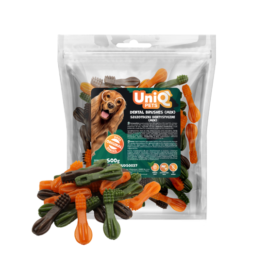 UniQ Pets – Zobu birstītes (mix), 500 g