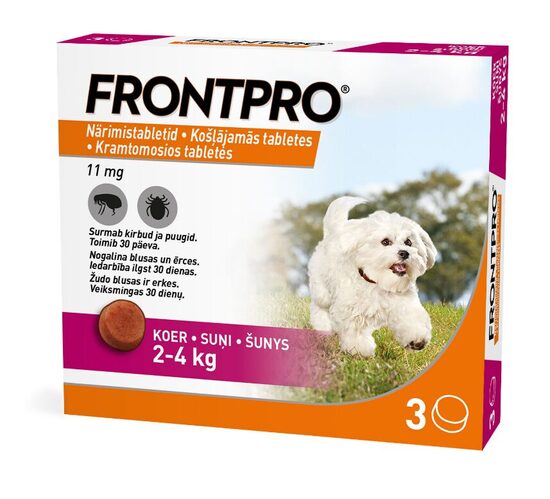 FRONTPRO 11MG KOŠĻ TABL SUŅIEM (2-4KG) S N3