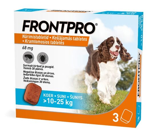 FRONTPRO 68MG KOŠĻ TABL SUŅIEM (>10-25KG) L N3