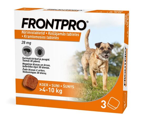 FRONTPRO 28MG KOŠĻ TABL SUŅIEM (>4-10KG) M N3