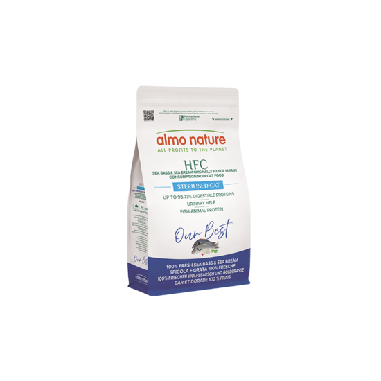 Almo Nature HFC Longevity ar jūras plaudi un jūras asari, 1,2kg