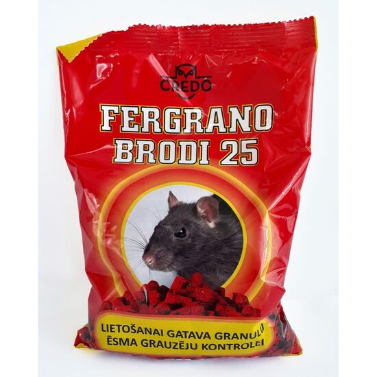 FEREGRANO BRODI 25 GRANULAS Peļu, žurku inde 300g