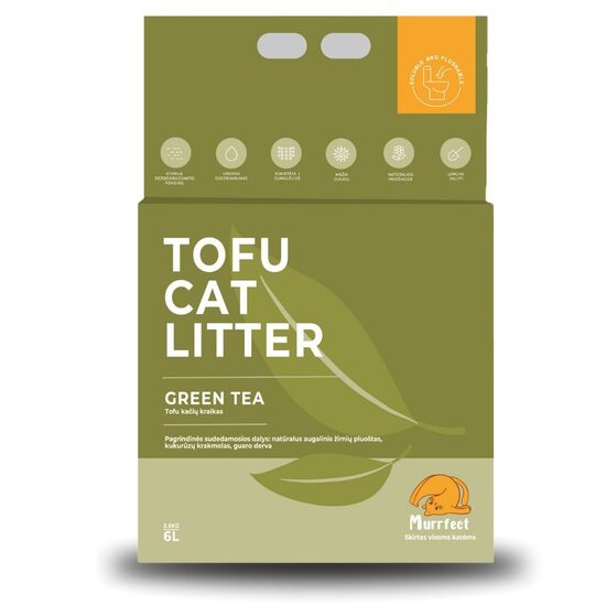 Murrfect Premium Green Tea tofu cat kaķiem litter 6l / 2.5kg