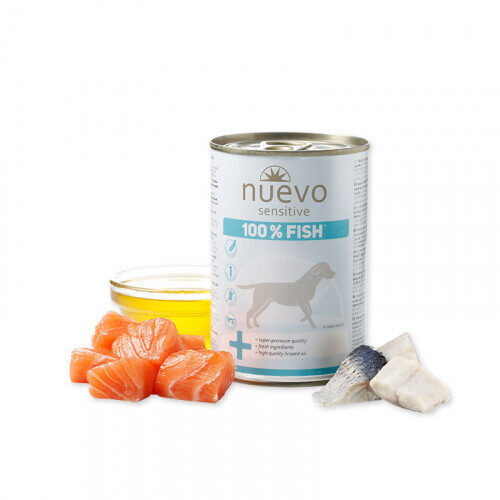 Nuevo Sensitive 100% Fish no svaigām zivīm 6x400 g