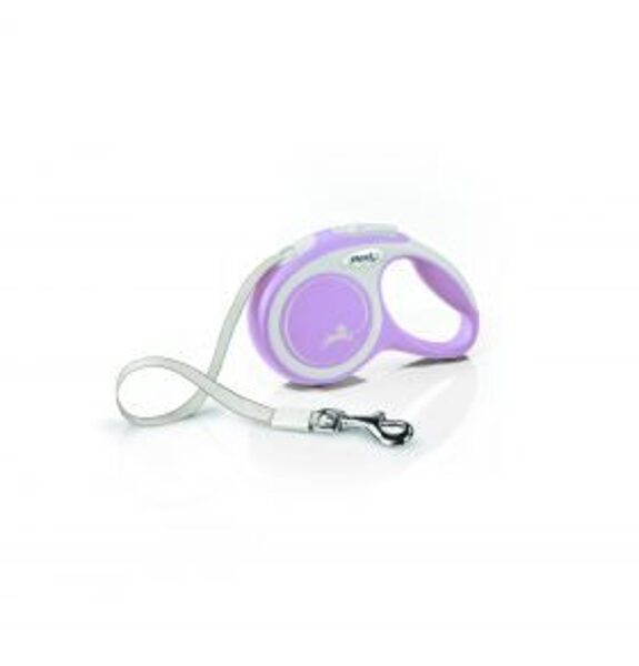 FLEXI PAVADA NEW COMF LENTE XS 3M<12KG ROZĀ