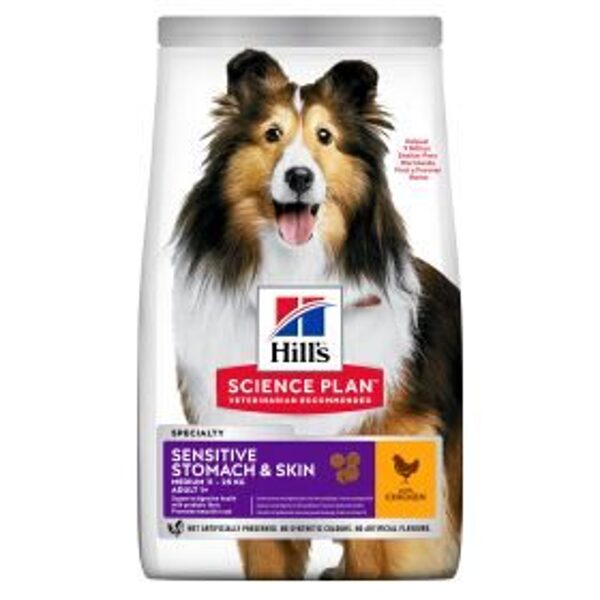 HILLS SP SUŅU SAUSĀ B SENS ST+SK MED VISTA 14KG
