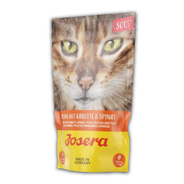 Josera kaķiem ZUPA Chicken with Carrots&Spinach 70g