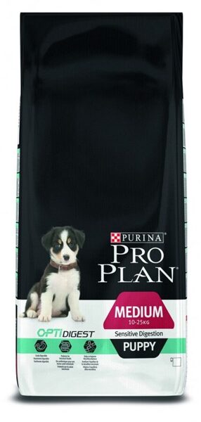 PRO PLAN MEDIUM PUPPY sausā barība kucēnam (jērs) 12kg