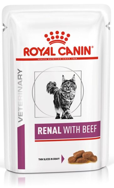 Royal Canin RENAL WITH BEEF CAT WET (85g x 12)