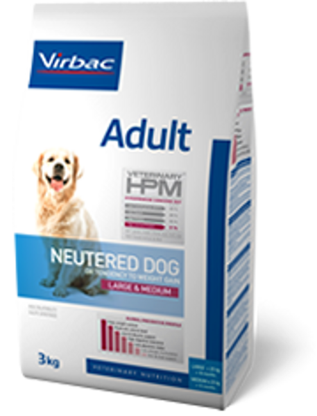 VIRBAC HPM Dog Adult Neutered Large & Medium Breed 12kg