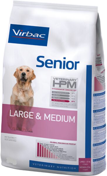 VIRBAC HPM Dog Senior Large & Medium Breed 12kg
