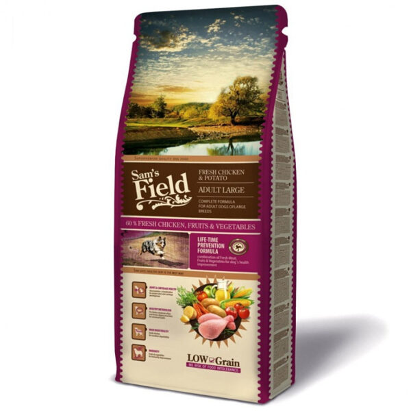 Sams Field DOG ADULT LARGE Fresh Chicken&Potato 13 kg