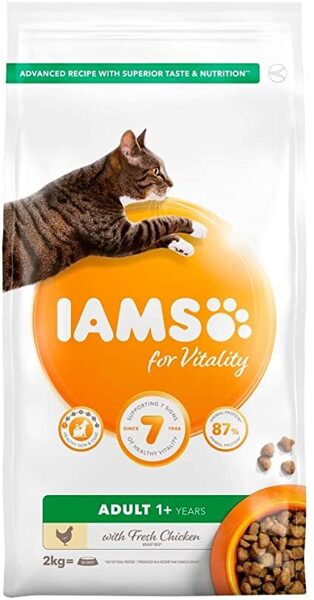 IAMS CAT ADULT With Chicken - sausā barība kaķiem 2kg