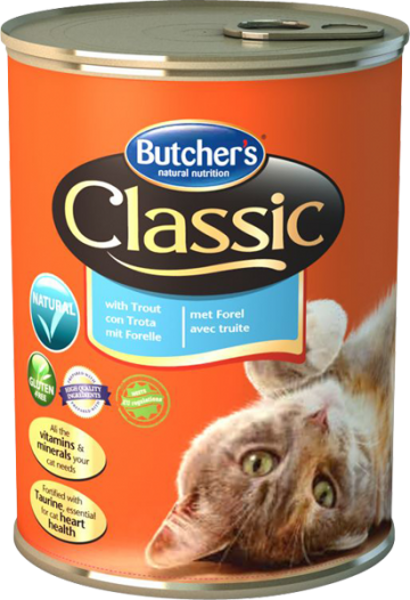 Butchers CAT Classic with trout CIJ 6 x 400g