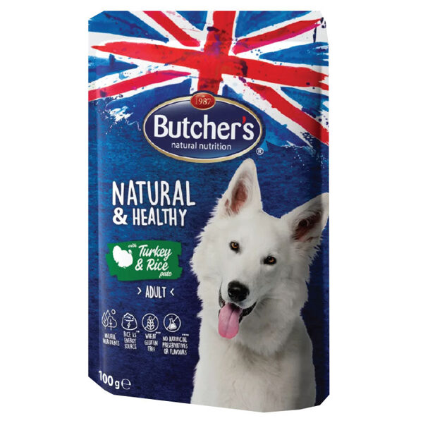 Butcher's DOG N&H pouch turkey - konservi suņiem 6x100g