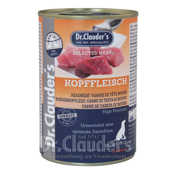 Dr.Clauder's Selected meat PreBiotic Head Meat 6 x 400g