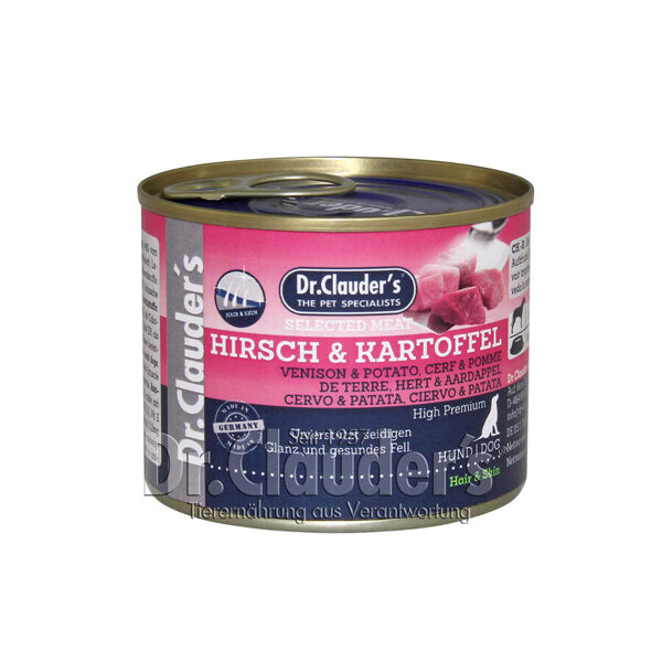 Dr.Clauder's HAIR&SKIN VENISON & POTATO 6 x 200g