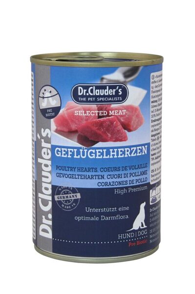 Dr.Clauder's Selected Meat Poultry Hearts 6 x 400g