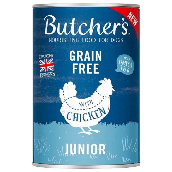 Butcher's DOG Original Junior with chicken chunks in Jelly 6x400g
