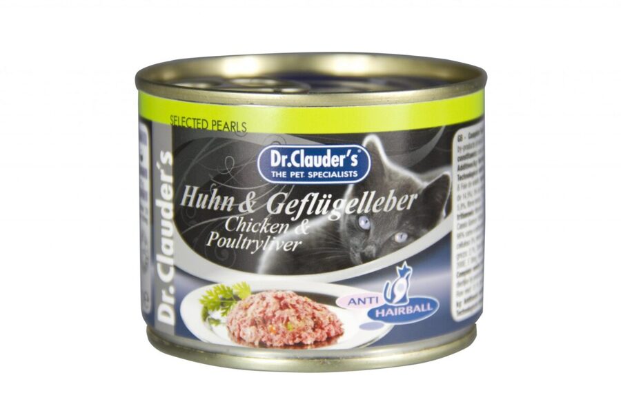 DR. CLAUDER'S ANTI-HAIRBALL chicken and poultry liver 200g x6