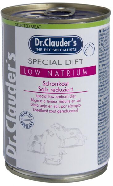 DR. CLAUDER Special Diet Low Natrium 6 x 400g