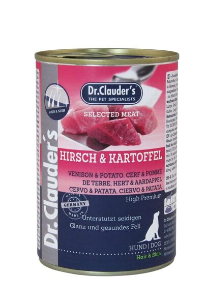 Dr.Clauder's Selected MEET HAIR&SKIN VENISON&Potato 6x400g