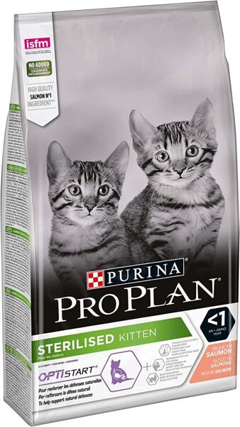 PRO PLAN STERIL START sausā barība kaķēniem (lasis) 10kg