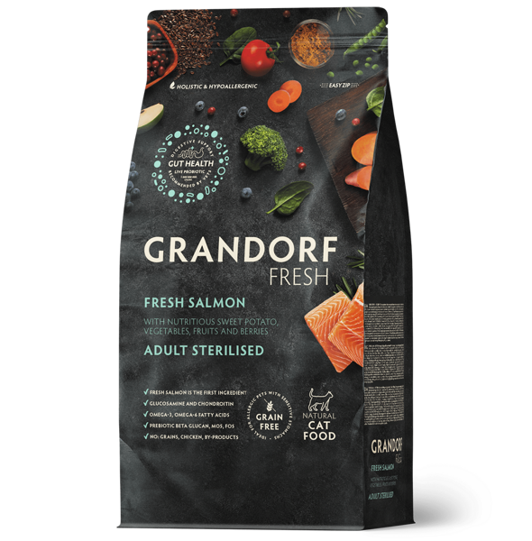 GRANDORF Fresh Salmon - Adult Sterilized - 2 kg