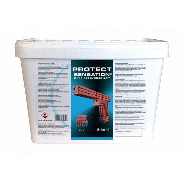 PROTECT SENSATION 2 in 1 inde grauzējiem Bromad. 0,05g/kg 8kg