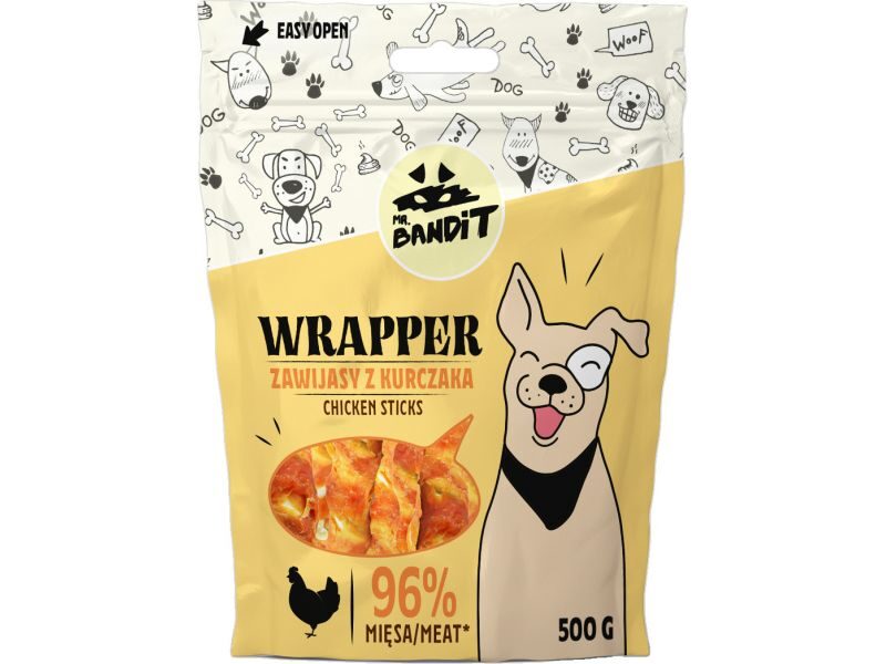 MR.BANDIT WRAPPER CHICKEN STICKS/TĪTAS VISTAS NŪJIŅAS 500G