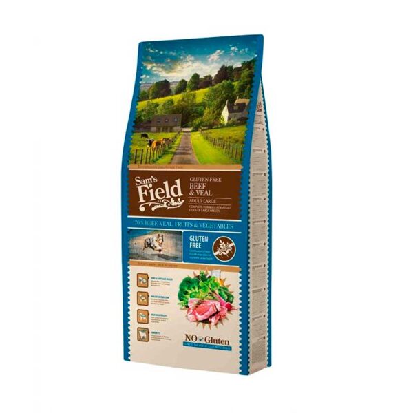 Sams Field DOG ADULT LARGE GF Beef and Veal 13kg