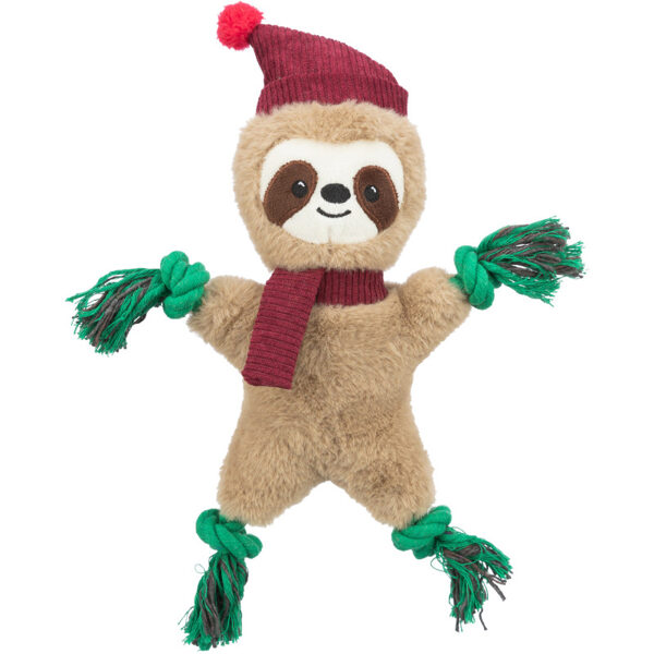 Trixie Xmas sloth, plush/rope, 30 cm