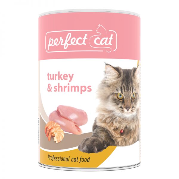 Perfect Cat ar tītara gaļu un garnelēm 400 g