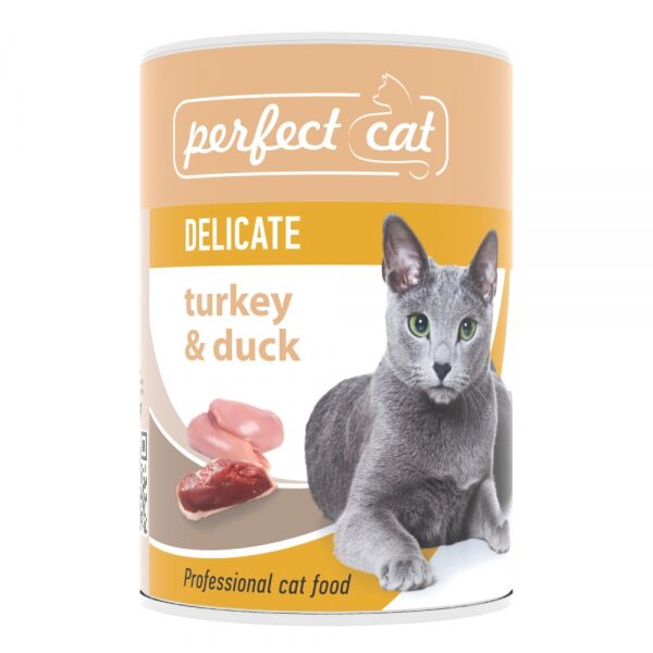 Perfect Cat Delecate ar tītara un pīles gaļu 400 g