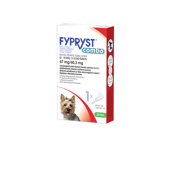FYPRYST COMBO 67MG/60.3MG ŠĶĪD SUŅIEM (2-10KG) N1 KRKA