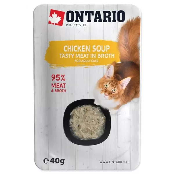 Ontario Cat Soup Chicken with vegetables 40g