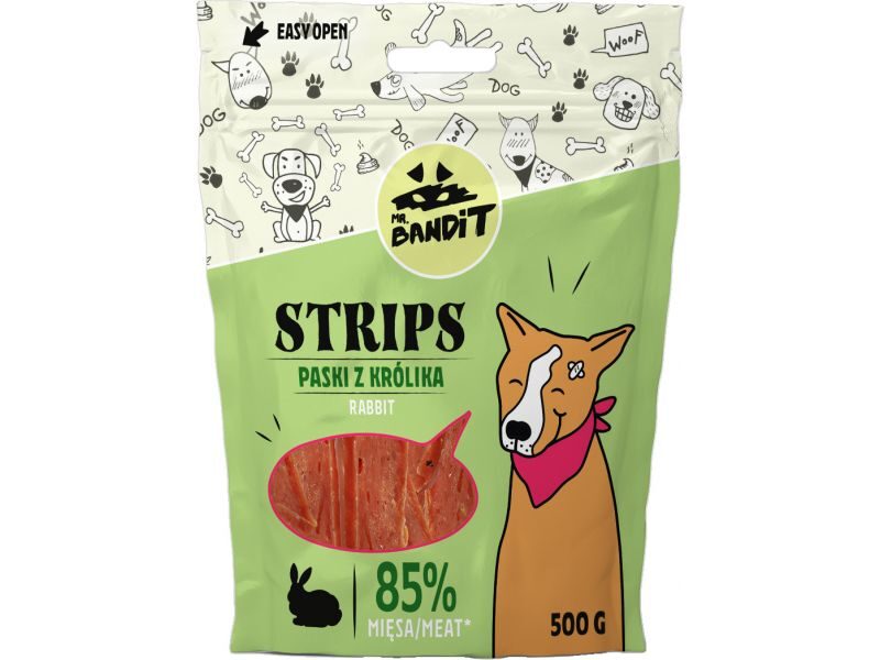 MR.BANDIT STRIPS RABBIT/TRUŠA STRĒMELES 500G