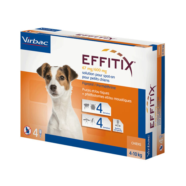EFFITIX 67 mg/600 mg (4-10 kg) suņiem N4