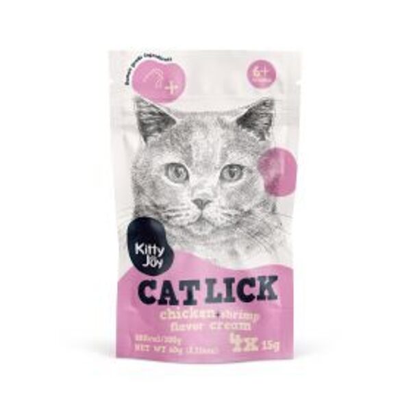 KITTY JOY KĀRUMS AR VISTU/GARNELĒM 60G (15GX4)