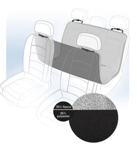 CAR SEAT COVER PACO BACK SEAT BLACK & GREY