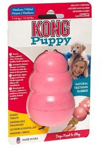 KONG KUCĒNU PUPPY GRAUŽAMA ROTAĻL IZM M 7-16 KG /KP2E/