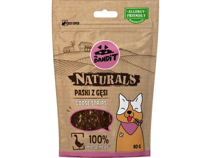 MR.BANDIT NATURALS GOOSE STRIPES/ZOSS GAĻAS SLOKSNĪTES 80G