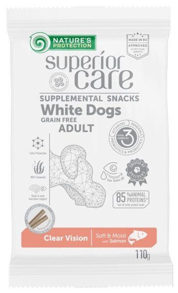 Natures Protection SUPERIOR CARE White dogs Clear vision grain free Salmon 110g